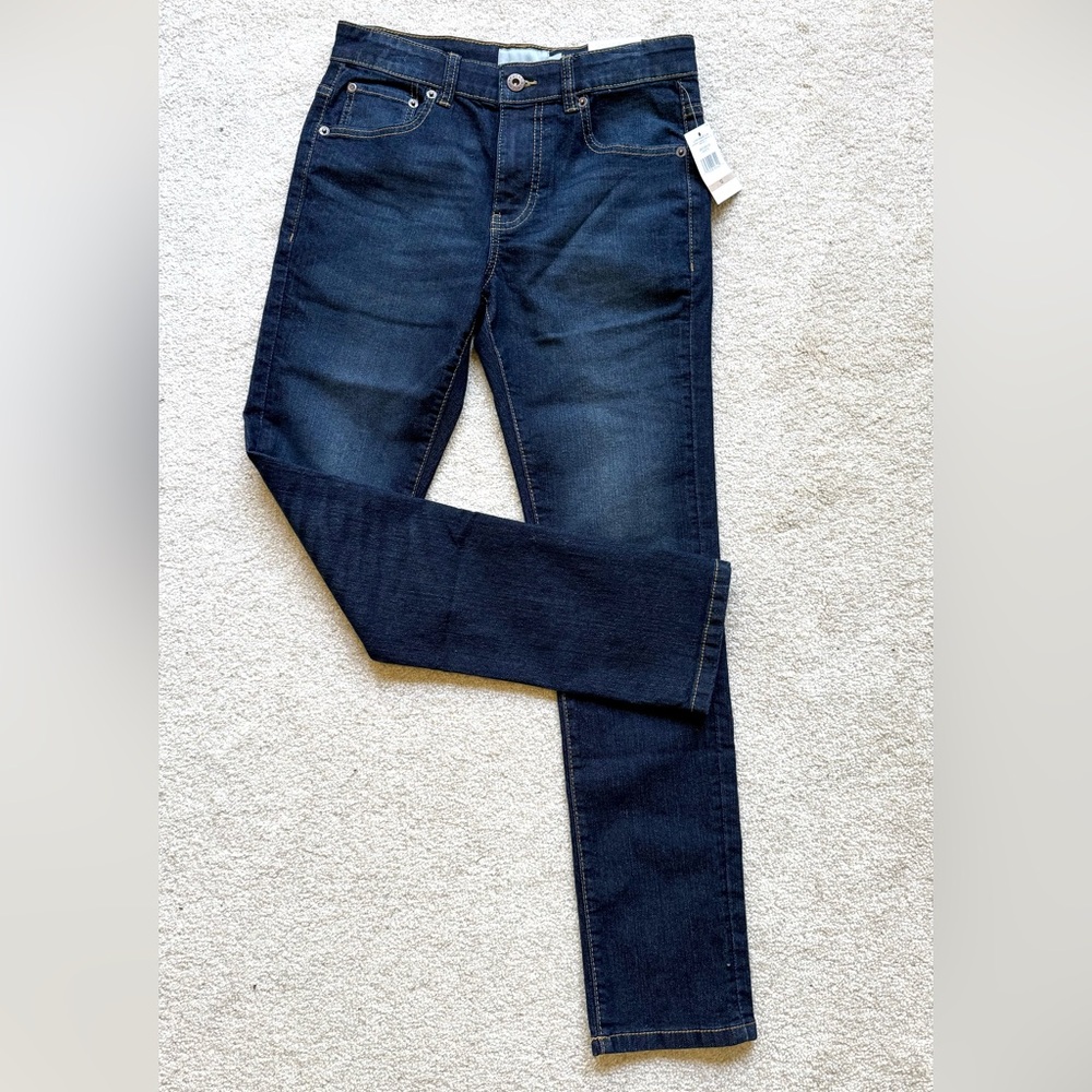 LUCKY BRAND BOYS’ SIZE 12 SKINNY STRETCH JEANS